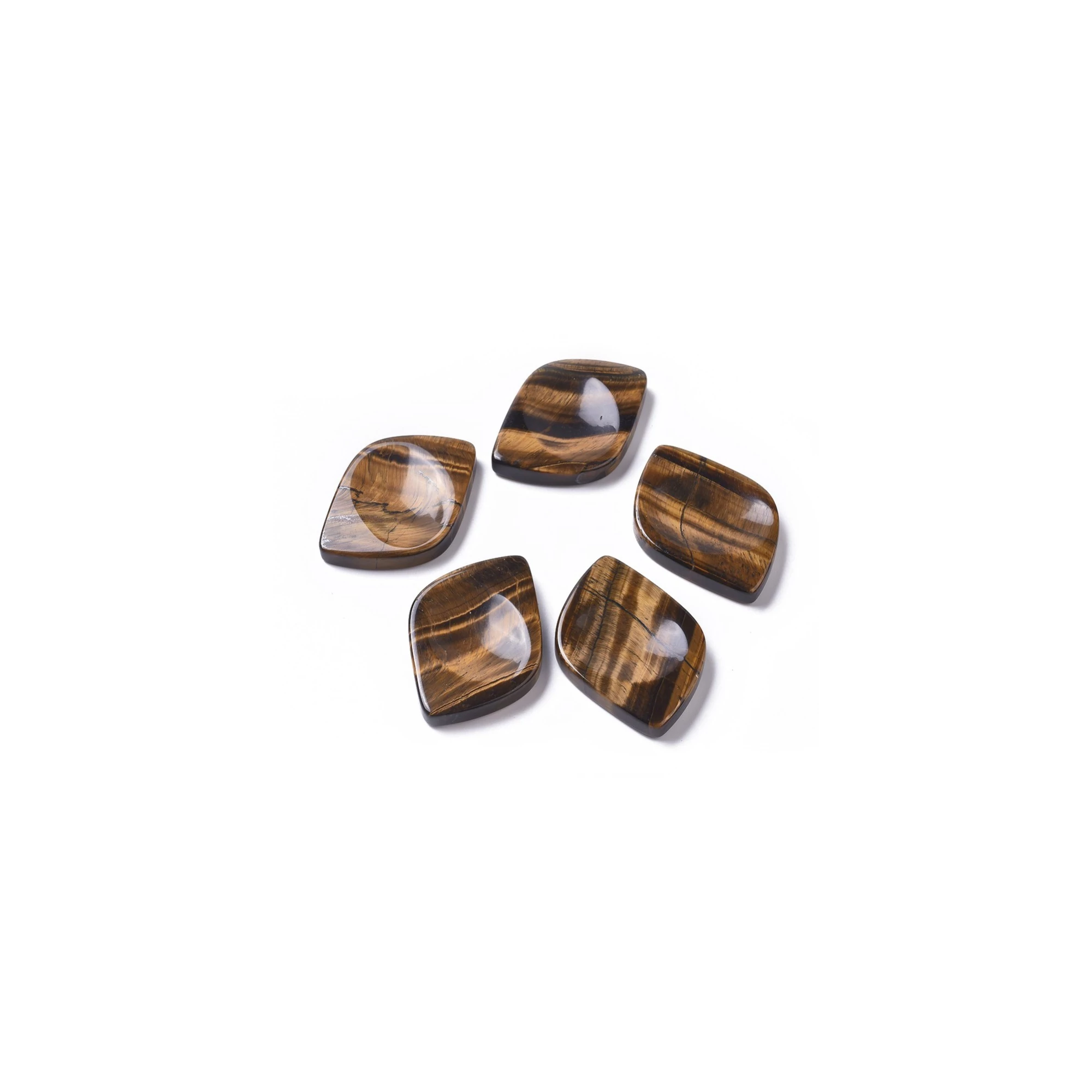 Szem formájú tigrisszem worry stone