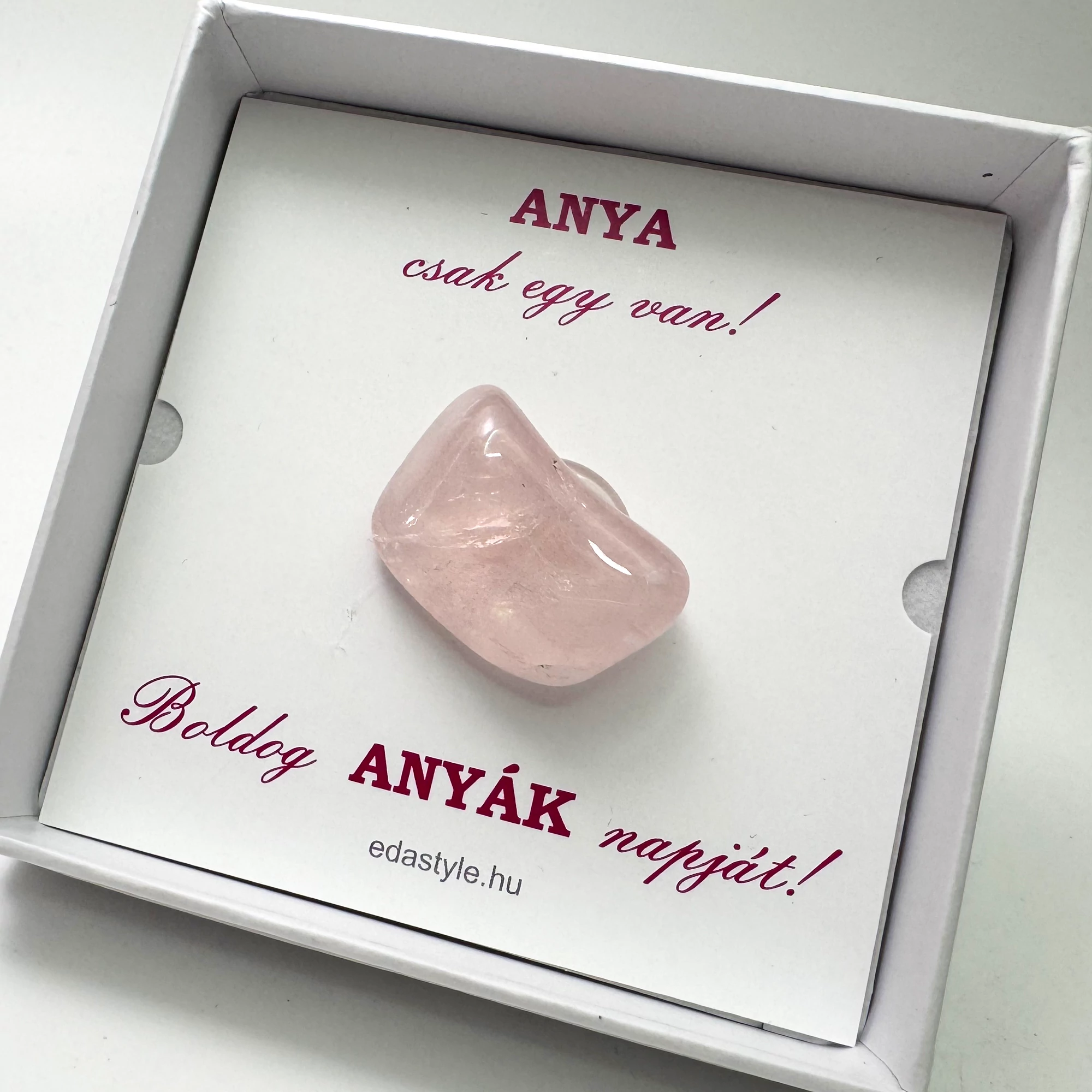 Anyák napi ásvány marokkő rózsakvarc 