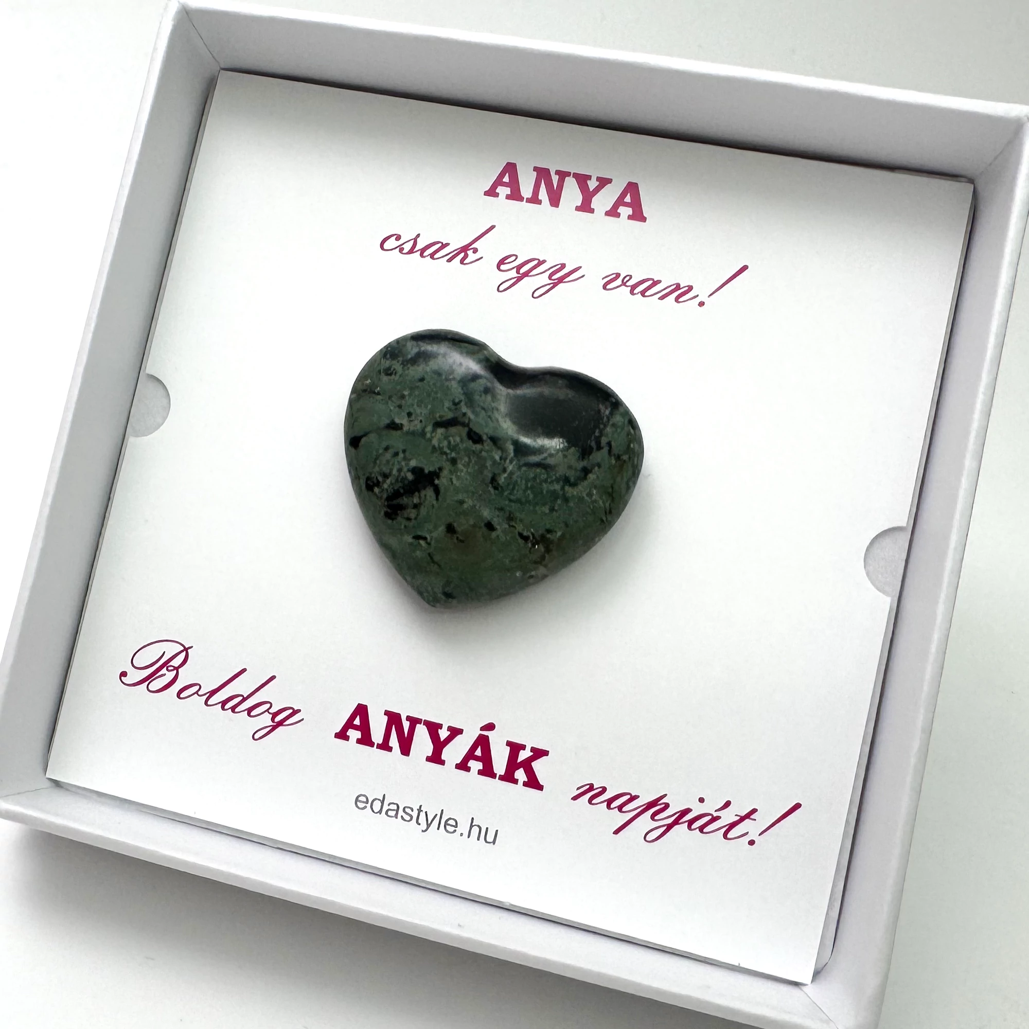 Anyák napi ásvány szív kambaba jáspis