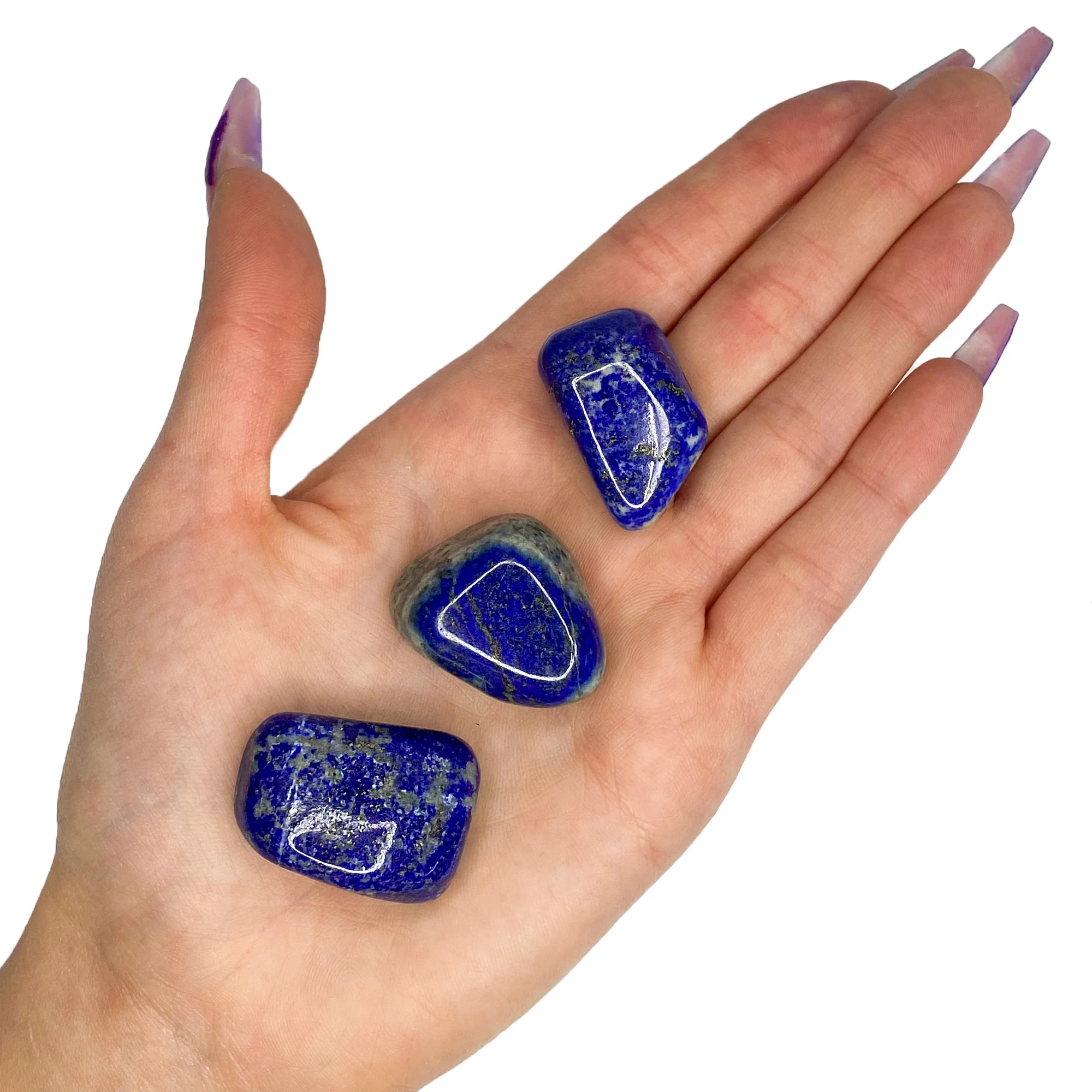 Lapis lazuli csiszolt marokkő