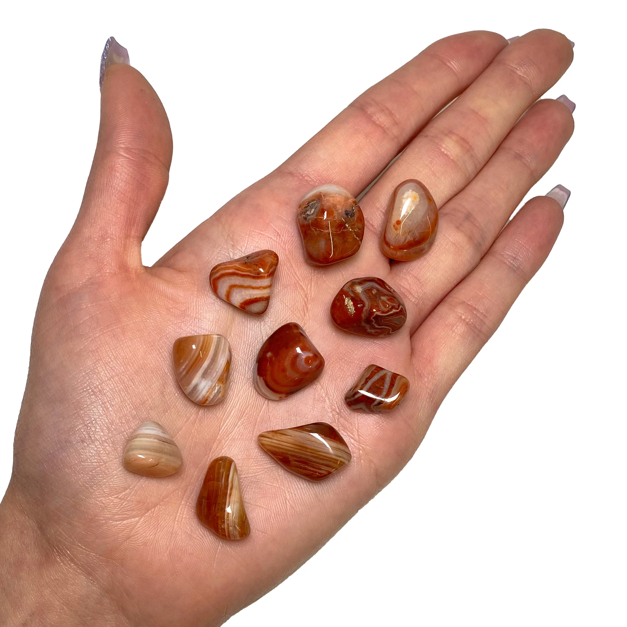 Sardonyx achát mini marokkő 5db
